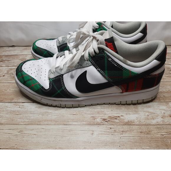 NIKE DUNK LOW "Tartan Plaid" RETRO PRM MENS SIZE 10 DV0827-100 - Picture 7 of 16